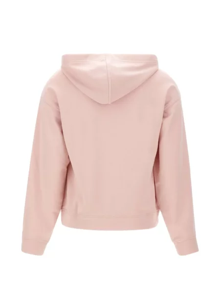 Hanorac cu glugă Lacoste din fleece roz