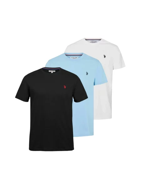 U.S. POLO ASSN. Cămașă UMArjun albastru deschis / roșu / negru alb
