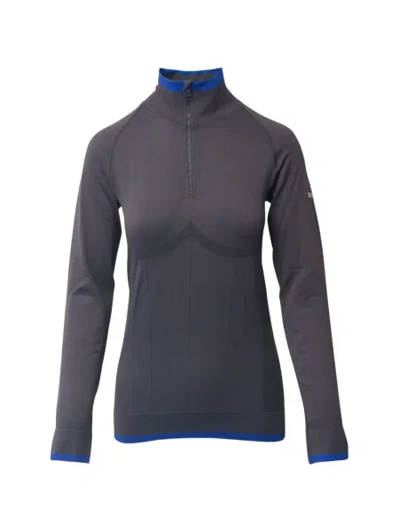 Geacă Adidas By Stella Mccartney de jumătate de fermoar gri