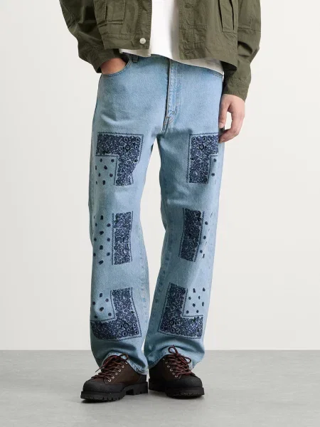 Jeansy Nomarhythm Textile granatowe