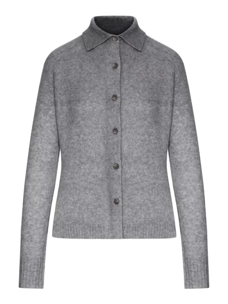 Gulerat cardigan Max Mara gri