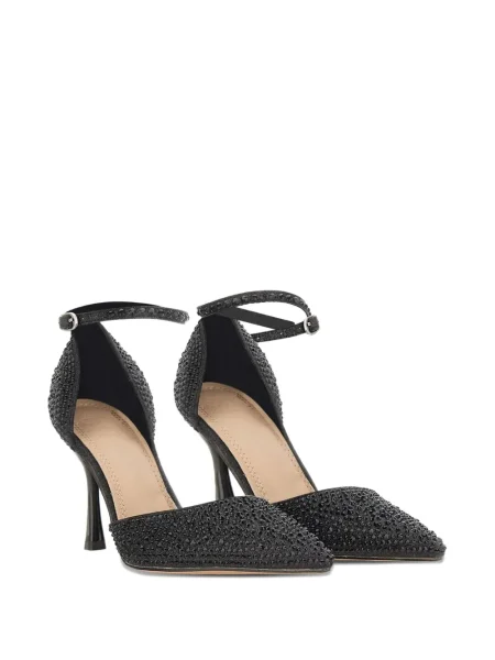 Stras pantofi cu toc Twenty Fourhaitch cu bretele negru