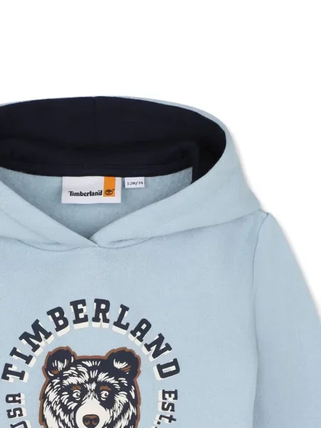 Bluza z kapturem dziecięca Timberland niebieska
