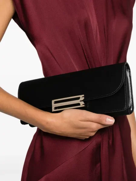 Geantă plic Victoria Beckham negru