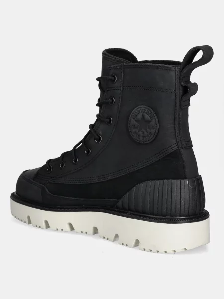 Nubukové turistické boty Converse Chuck 70 Rugged černá