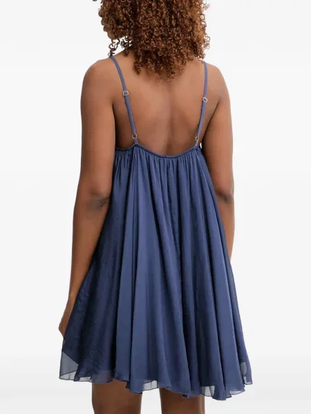 Rochie mini Haveone cu decolteu în V albastru