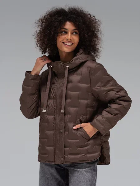 Демісезонна куртка VIVA WEAR коричневий