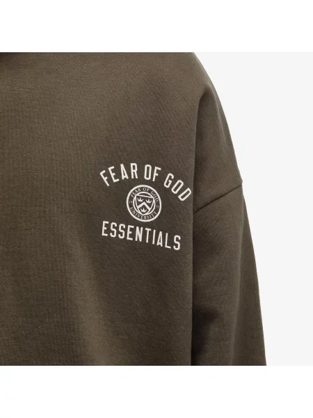 Bluza z kapturem Fear Of God Essentials brązowa