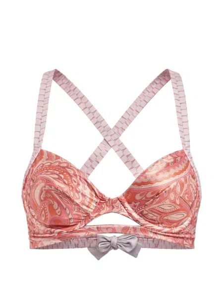 Top Del Maar cu imagine cu model paisley portocaliu