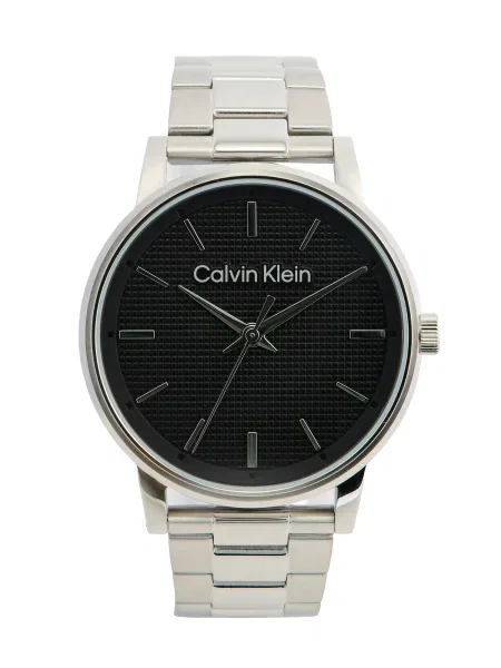 Calvin Klein Ceas analogic Linked negru argintiu