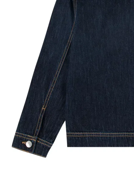 Kurtka jeansowa dziecięca Abercrombie Fitch niebieska