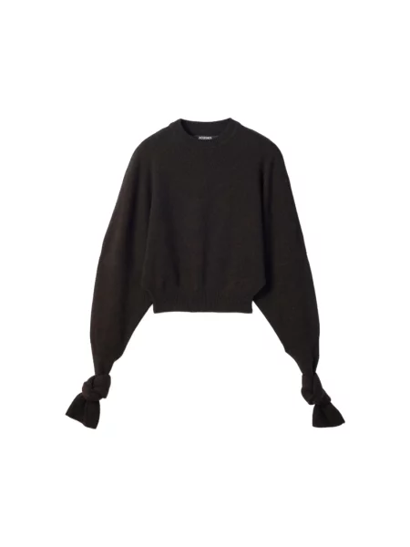 Sweter Jacquemus wełniany brązowy