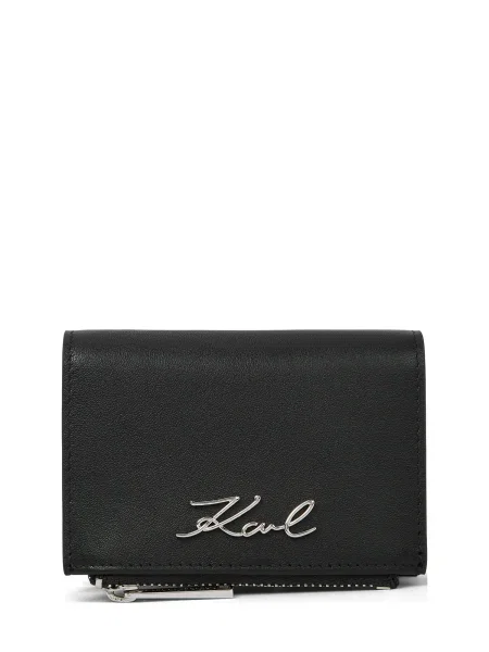 Karl Lagerfeld portofel pentru femei din piele K/SIGNATURE negru
