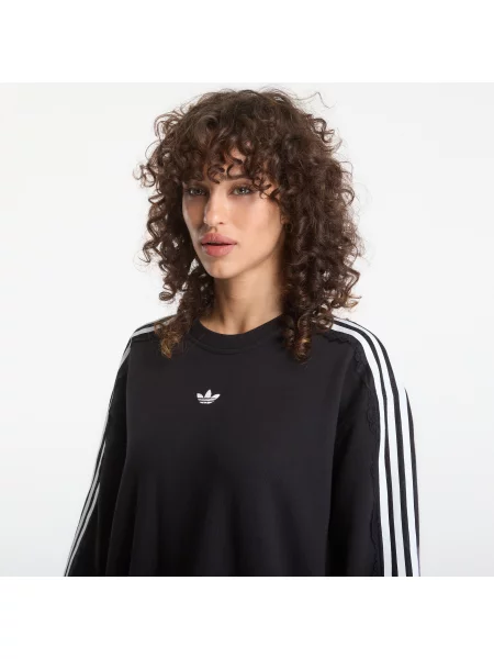 Φούτερ adidas Lace 3 Stripes Crew Black M μαύρο