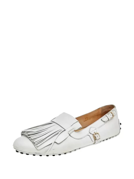 Pantofi loafer Tod's din piele alb