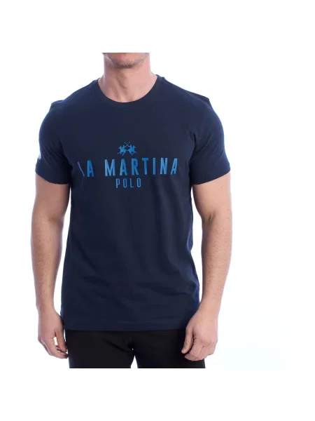 Tričko La Martina modrá