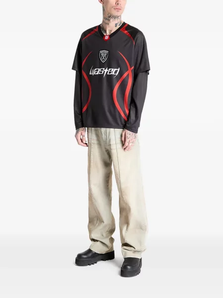 Fotbal tricou Wasted negru