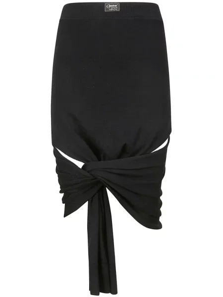 Fustă midi Coperni de lână până la genunchi albastru