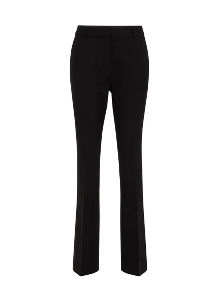 WE Fashion Pantaloni cu dungă negru