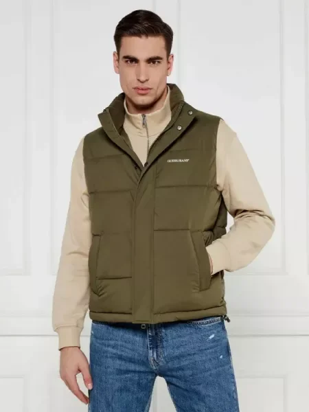 Guess Jeans Vestă kaki