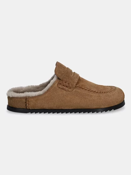 Замшевые шлепанцы Answear.lab коричневые