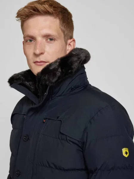 Kurtka funkcyjna o kroju regular fit z grubym watowaniem model ‘STARSTREAM’ niebieska