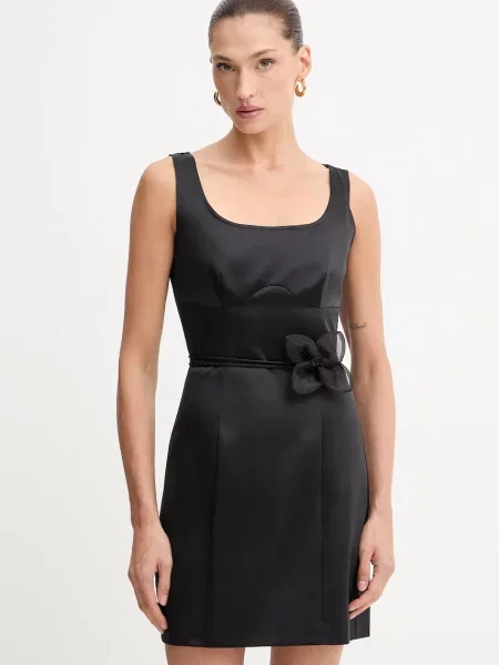 Rotate rochie mini mulata negru