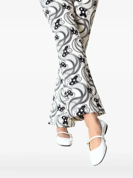 Balerini Dorothee Schumacher cu cataramă alb