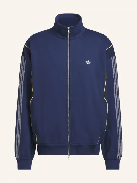 Adidas Originals Bunda Na Trénink City Terrace Z Kombinace Materiálů tmavě modrá / žlutá bílá