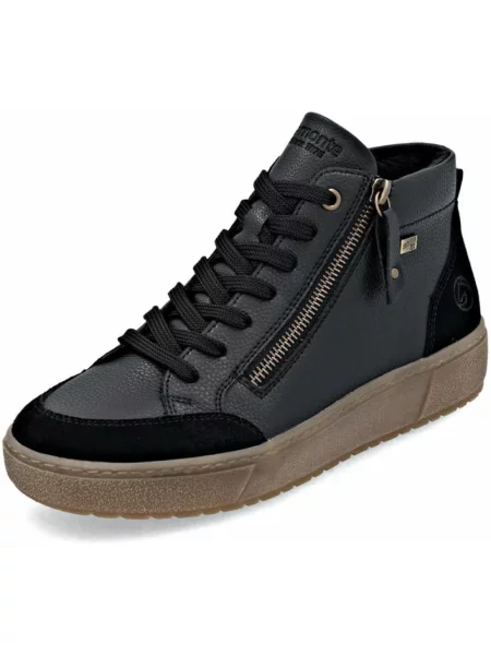 Sneakersy Remonte skórzane czarne