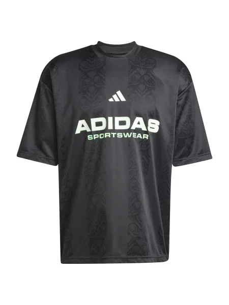 Adidas Póló Common Goal Fekete Loose Fit fehér