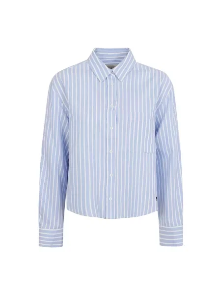 Podróż koszula Weekend Max Mara w paski niebieska
