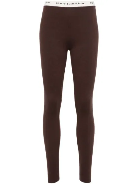 Leggings Sporty & Rich tricotate maro