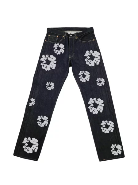 Blugi drepți Denim Tears albastru