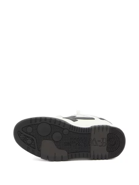 Sneakerși Off-white din piele alb