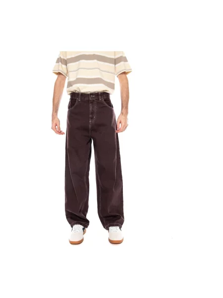 Carhartt WIP Brandon Pant jeansy relaxed fit brązowe