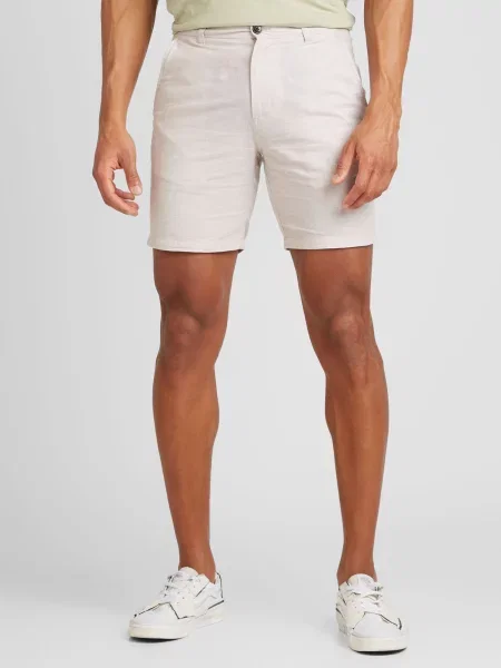 JACK & JONES Chino nohavice ACE SUMMER krémová biela
