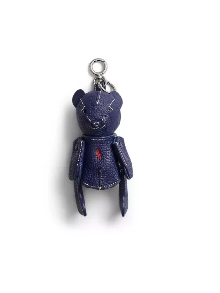Zawieszka Polo Ralph Lauren skórzana niebieska