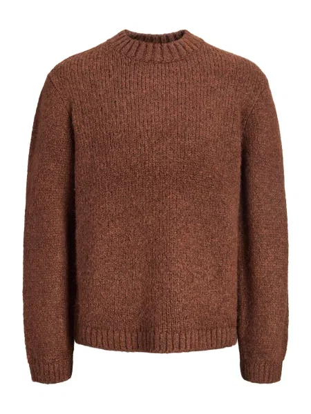 JACK & JONES Pulover JORSALAMANCO amestecat maro