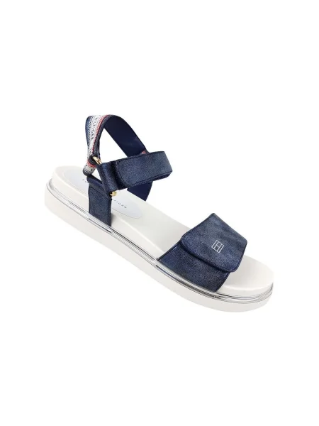 Pantofi Tommy Hilfiger cu velcro albastru