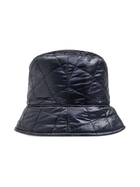 Czapka Moncler pikowana niebieska
