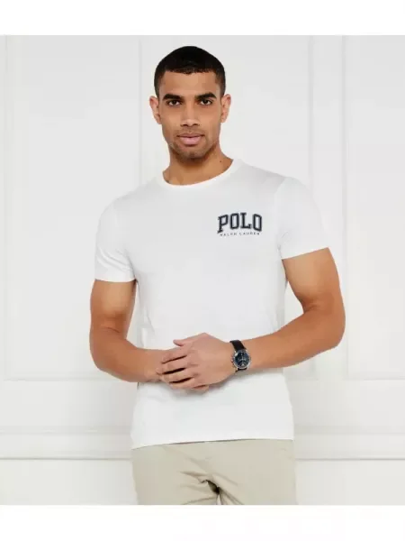 POLO RALPH LAUREN Tricou | Custom slim fit alb