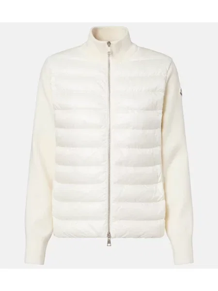 Cardigan Moncler de lână alb