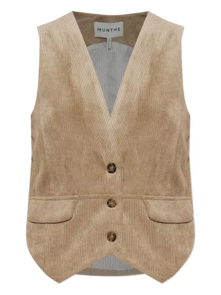 Kamizelka Munthe sztruksowa brązowa