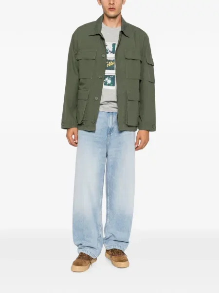 Blugi drepți Carhartt Wip albastru