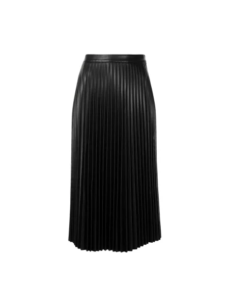 Spódnica plisowana Proenza Schouler ze skóry ekologicznej czarna