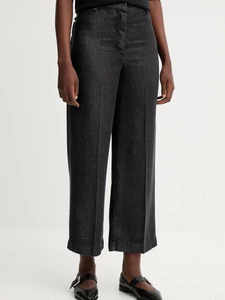 Sessun pantaloni lat high waist gri