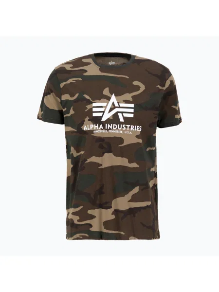Alpha Industries férfi alap Camo póló wdl camo 65 Basic Camo barna