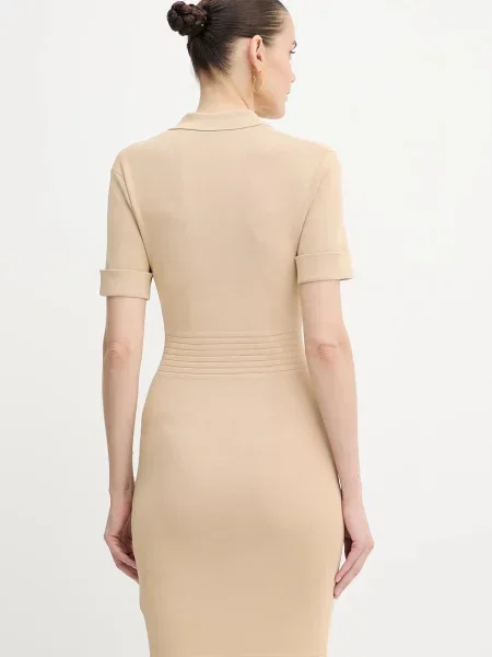 Платье мини Guess бежевое