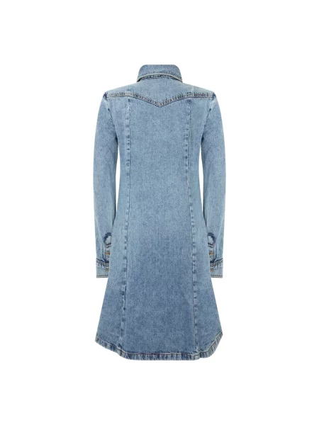 Sukienka jeansowa Moschino niebieska